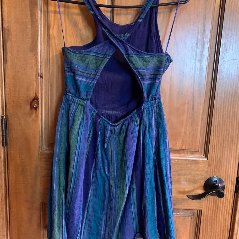 Purple stripped Roxy Dress - Picture 4 of 6